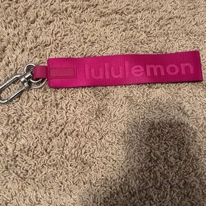 Lululemon Pink Keychain